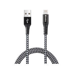 "Sandberg Survivor Lightning Cable 1M - Durable, High-Speed Charging - 441-35"